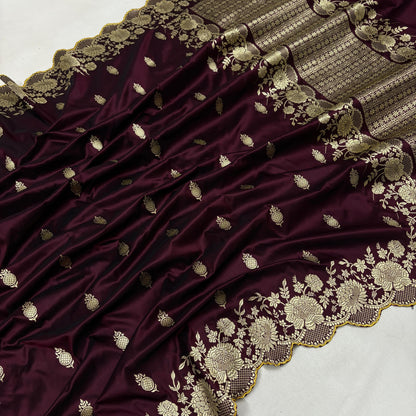 Bishakha | pure katan silk Banarasi saree