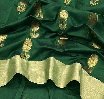 Chandrik | Cotton Silk Chanderi Saree