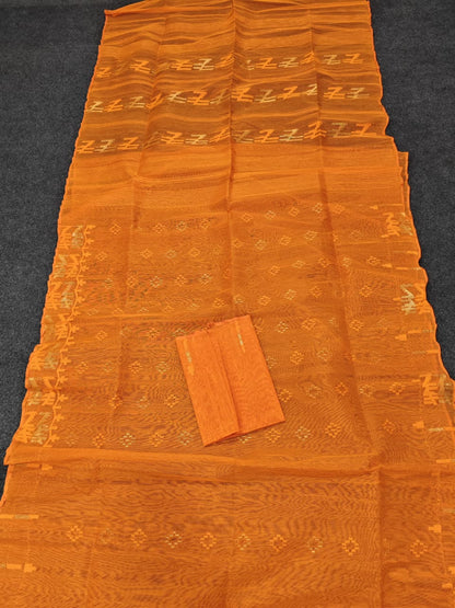 Jamila | half silk Jamdani