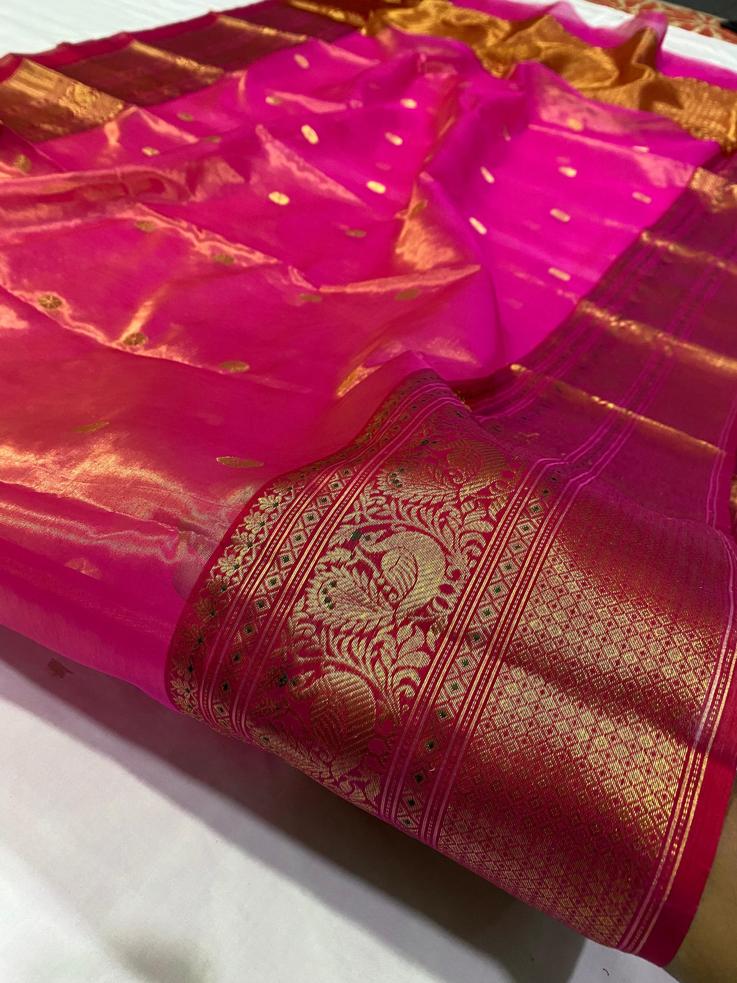 Chandana  | Katan Silk Chanderi Saree