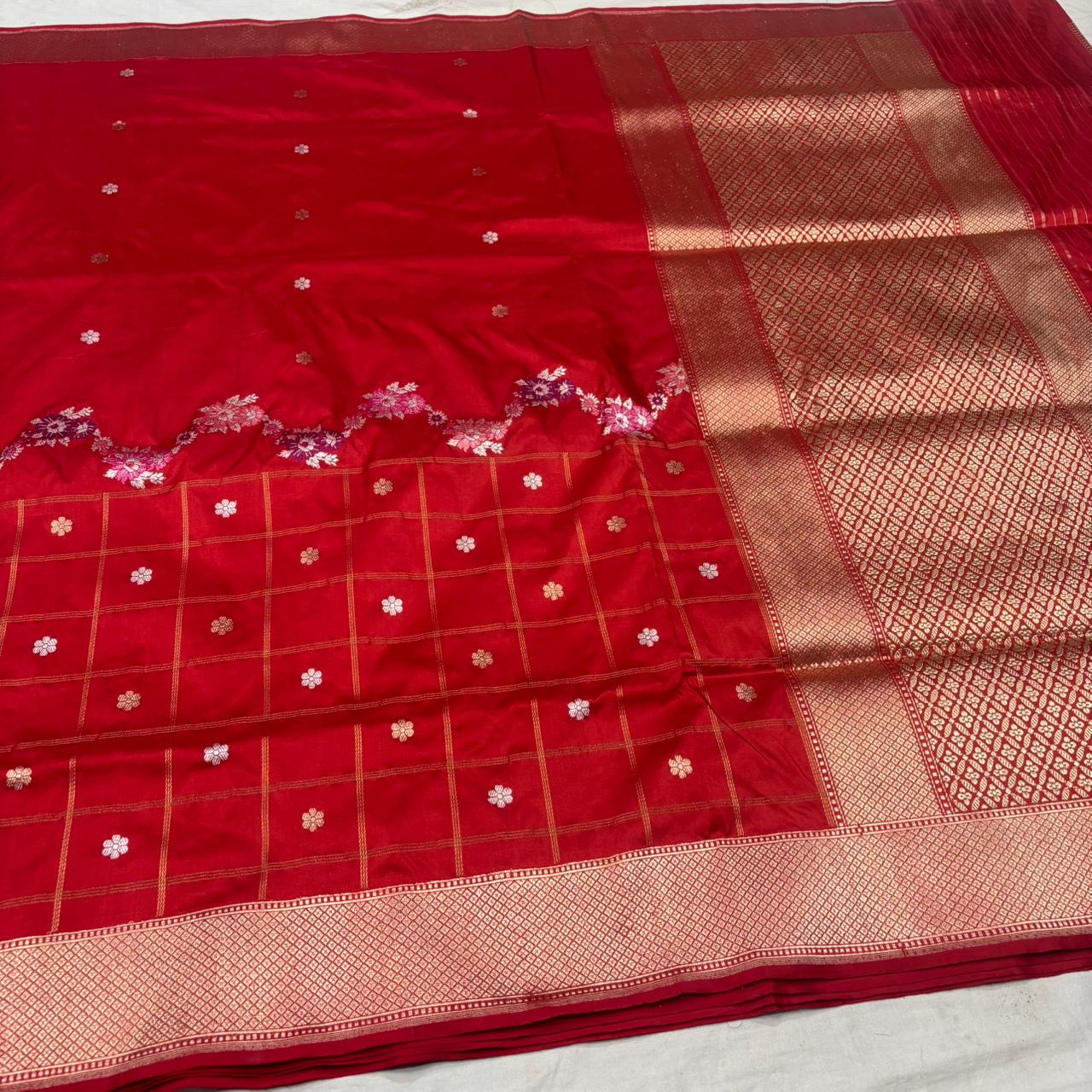 Bichi | Bridal Katan Banarasi Saree