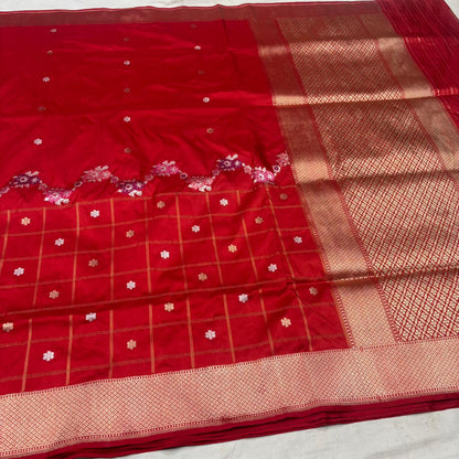 Bichi | Bridal Katan Banarasi Saree