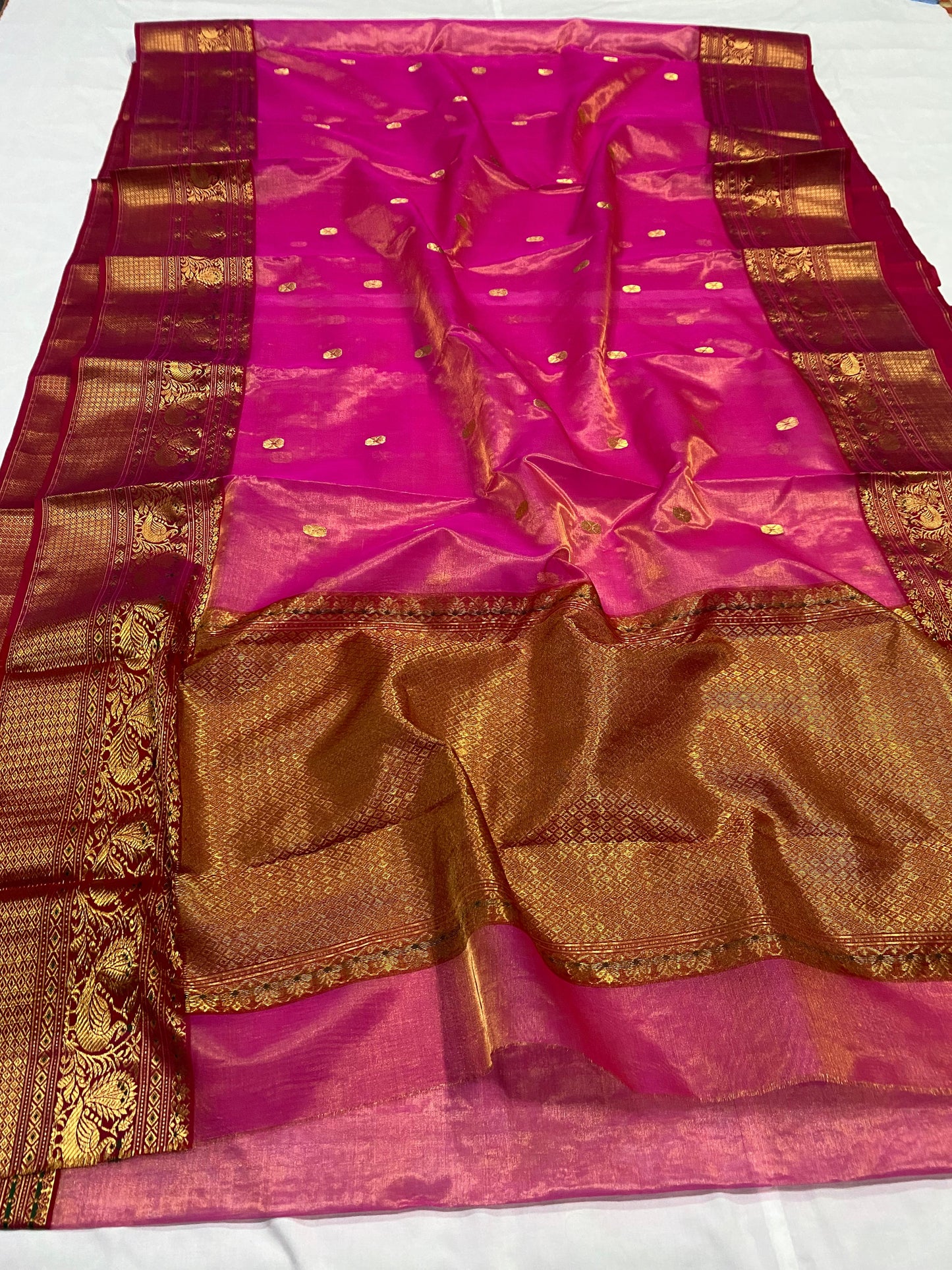 Chandana  | Katan Silk Chanderi Saree