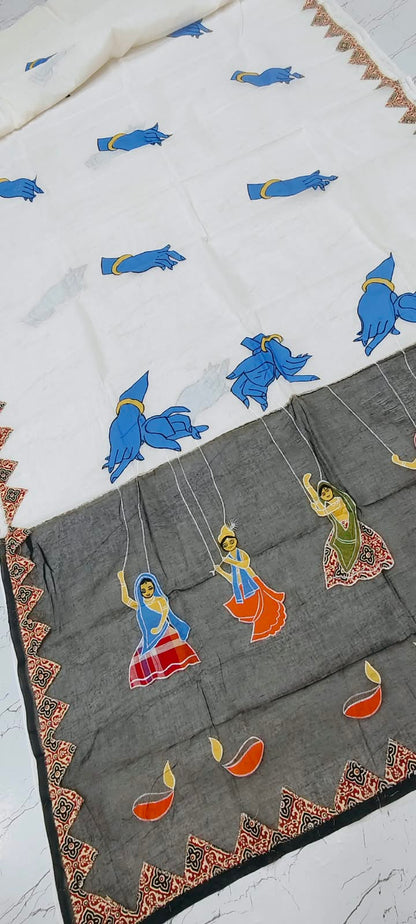 Ashu | Applique on Dhonekhali tant
