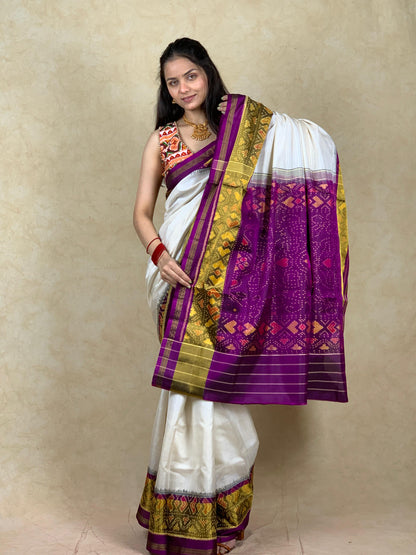 Alisa | Single Ikat Patola saree