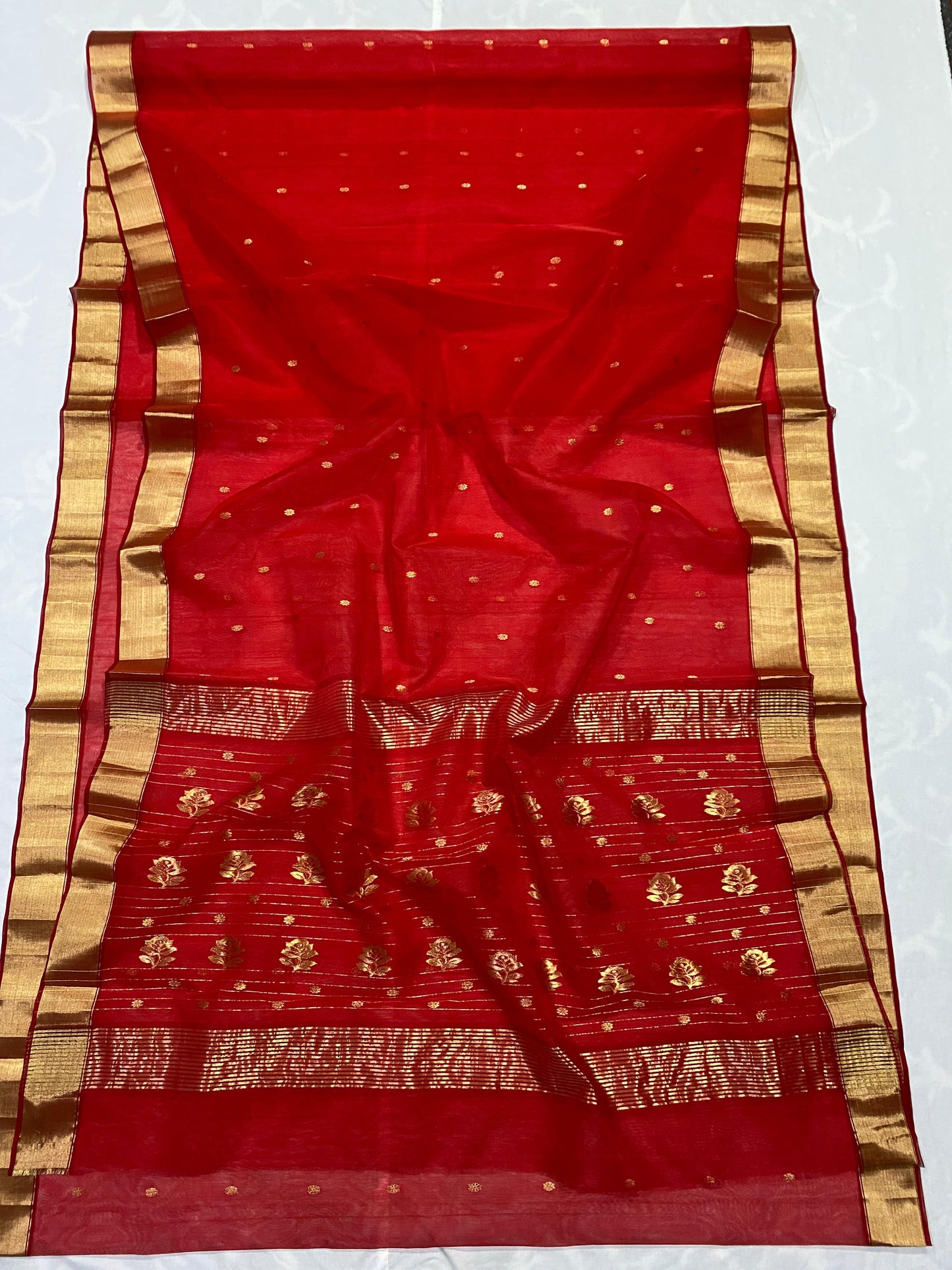 Chandrisha  | Katan Silk Chanderi Saree