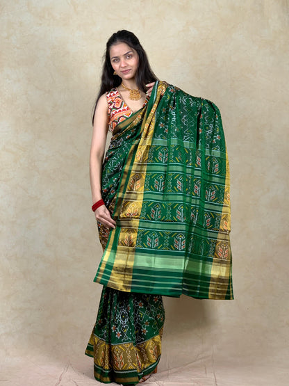 Kintuk | Single Ikat Patola saree