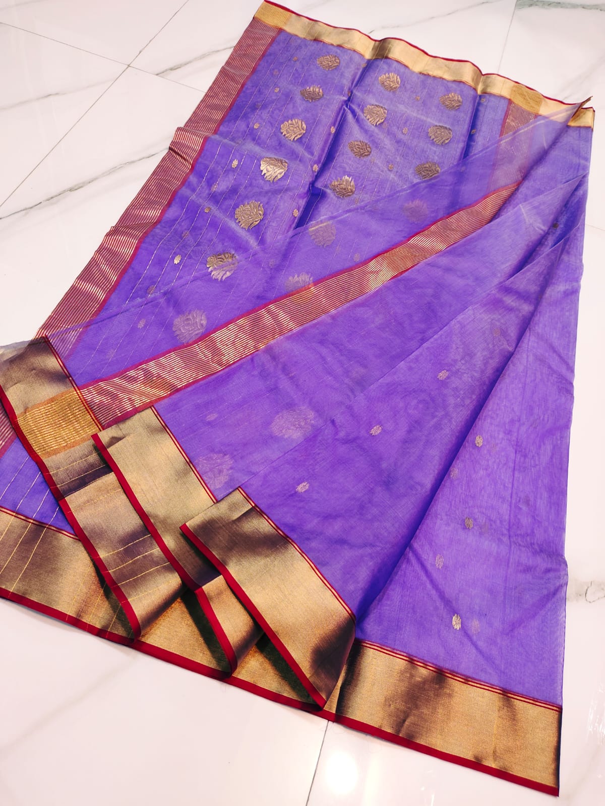Gulshan | katan silk chanderi saree