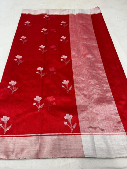 Chandra  | Katan Silk Chanderi Saree