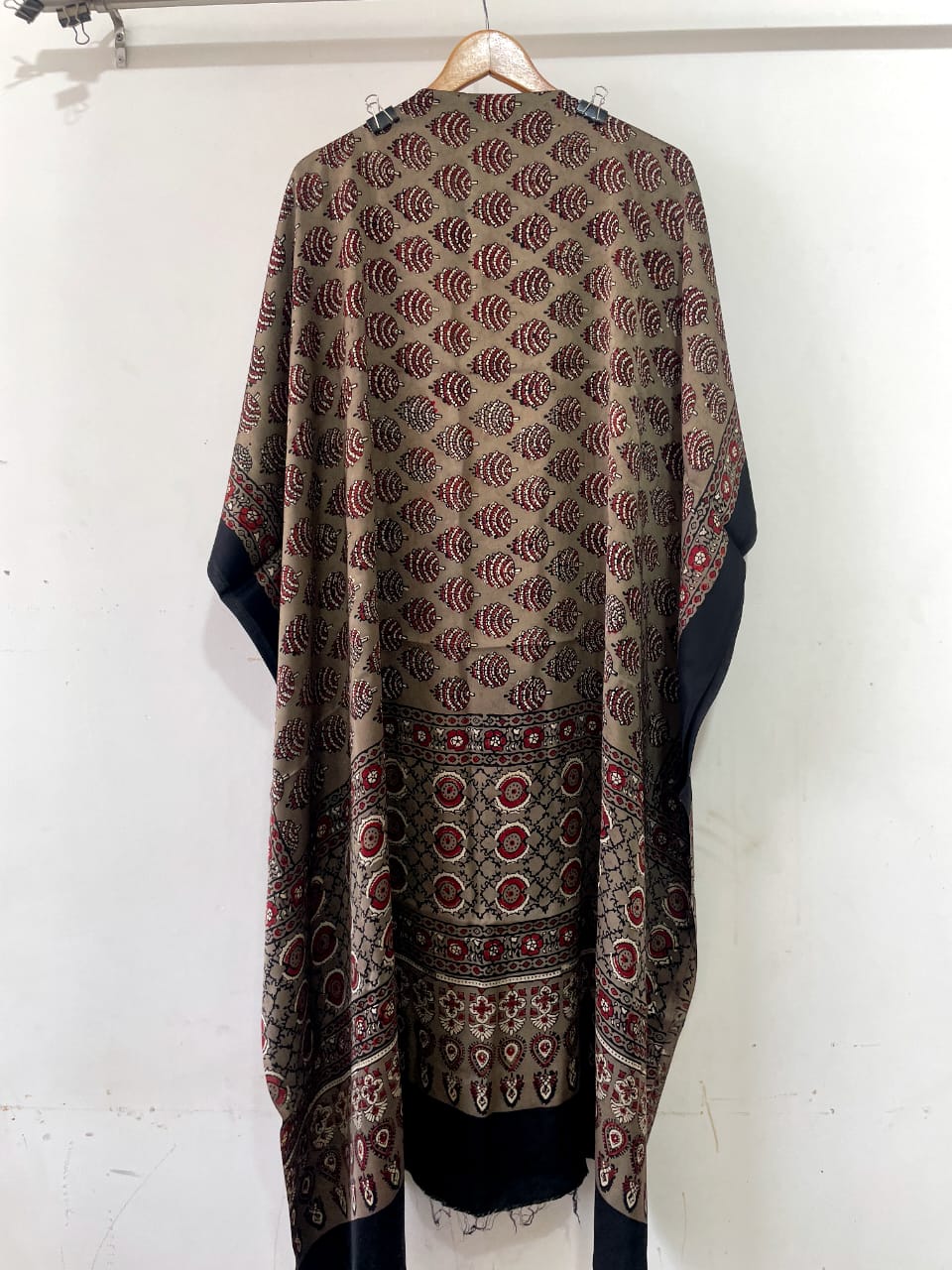 Anjish | Ajrakh on Modal Kaftan