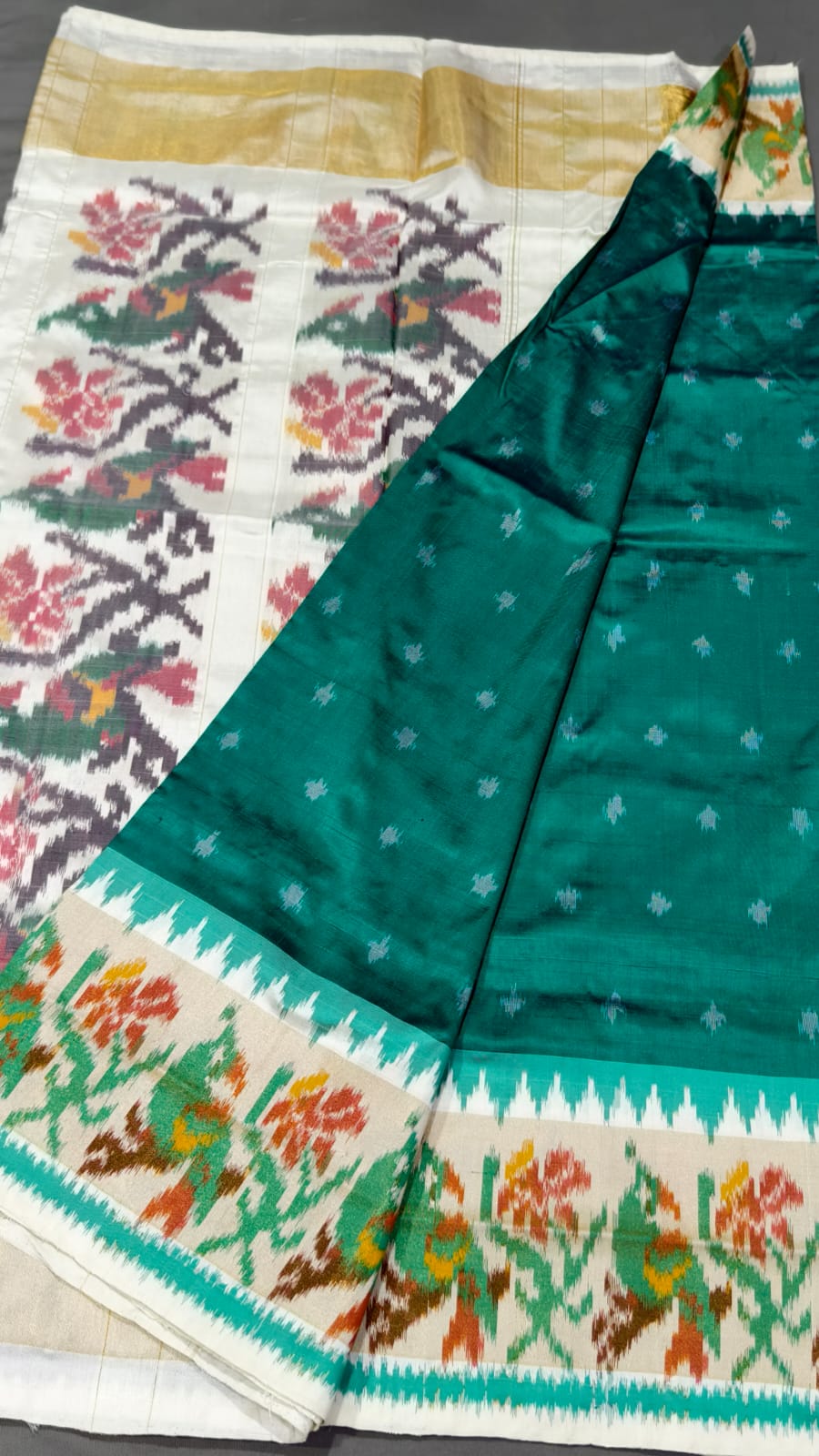 Chand | silver jari ikat sarees