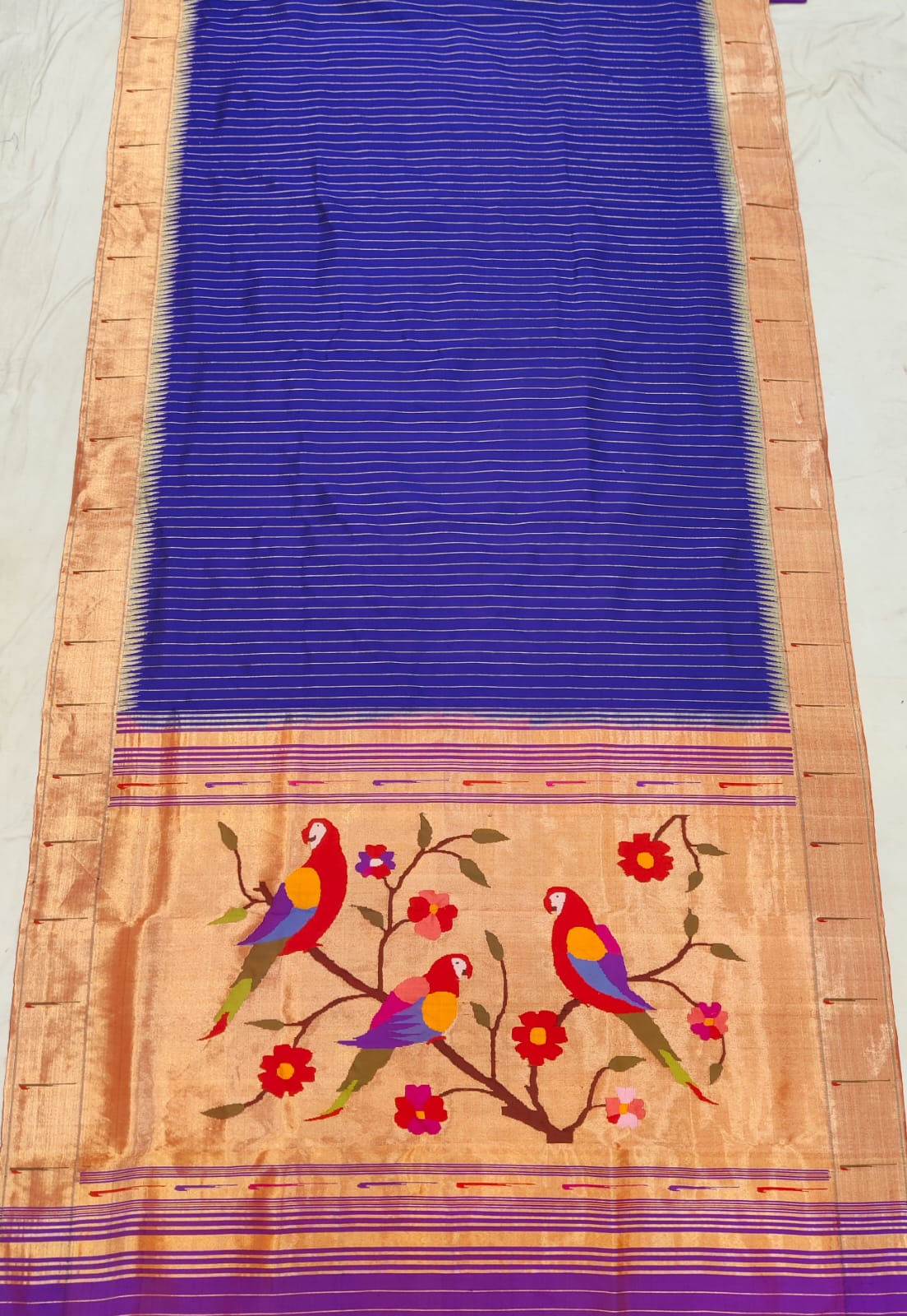 Pardarshi | Handloom Muniya Paithani