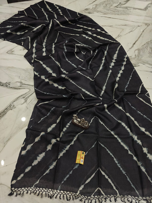 Ashia | Shibori on gachi tussar