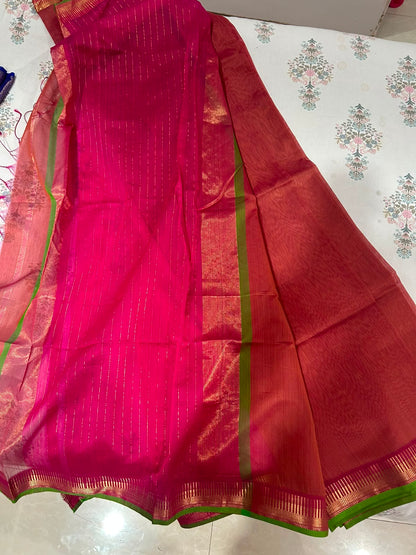 Mishka | Cotton silk Maheshwari saree