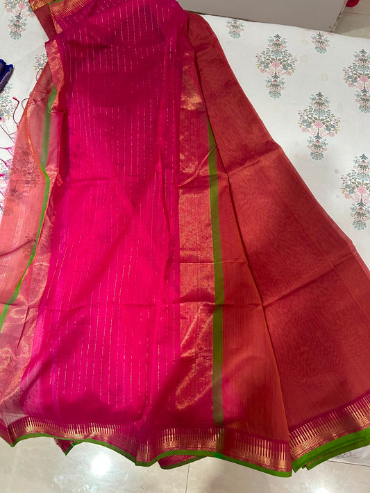 Mishka | Cotton silk Maheshwari saree