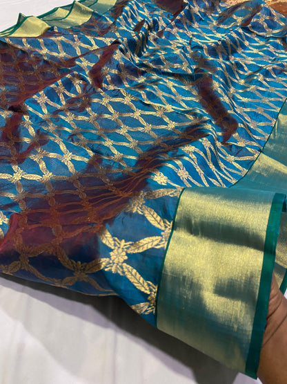 Chandreeka  | Katan Silk Chanderi Saree