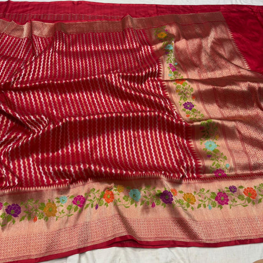 Bichi | Bridal Katan Banarasi Saree