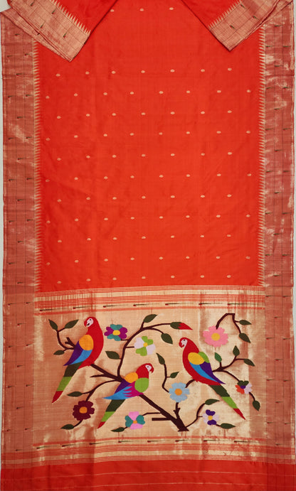 Prisha | Pure Silk Handloom Paithani