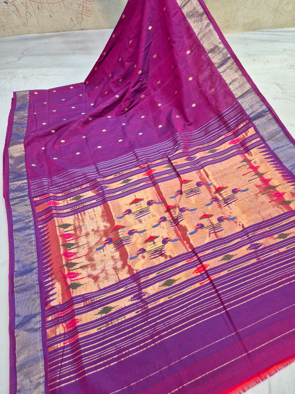 Onik | Cotton Handloom Paithani Saree