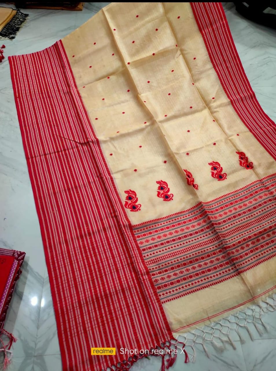 Janhvi | Gachi tussar jamdani saree