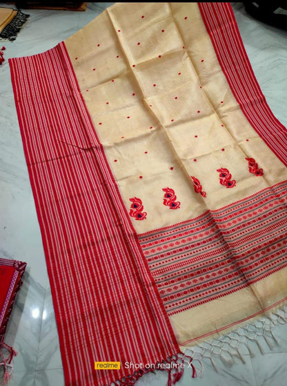 Janhvi | Gachi tussar jamdani saree