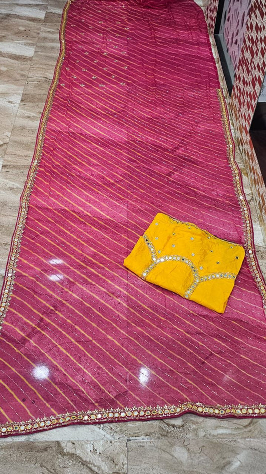 Lakmi | zardosi on lehariya