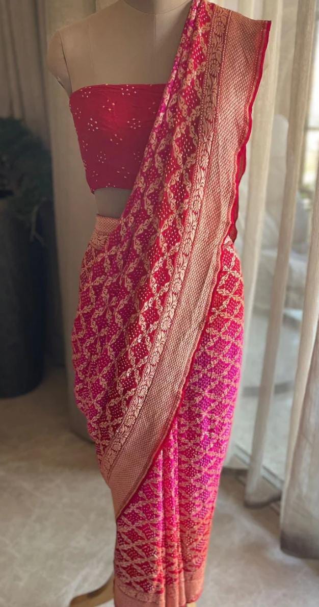 Binod | Nimzari Bandhej Saree