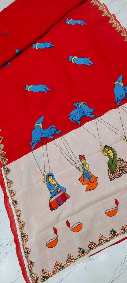 Ashutosh | Applique on Dhonekhali tant