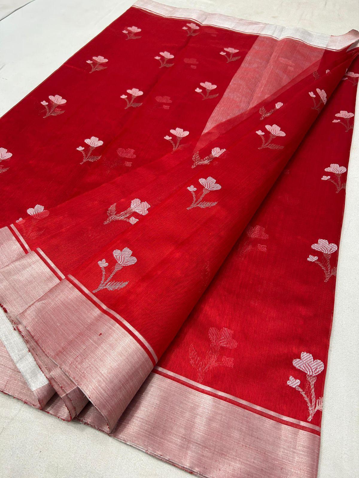 Chandra  | Katan Silk Chanderi Saree