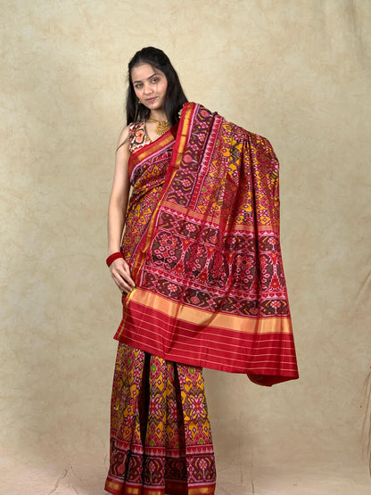 Alizeh | Single Ikat Patola saree