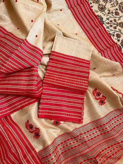 Janhvi | Gachi tussar jamdani saree