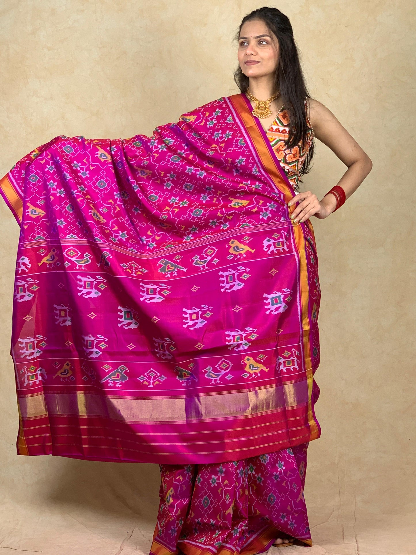 Eliza | Single Ikat Patola saree