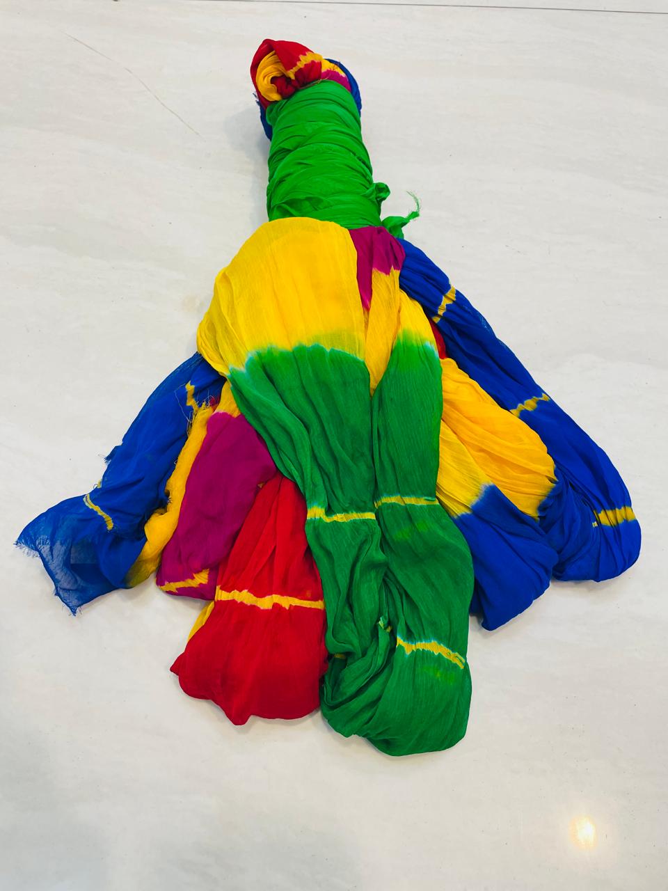 Rangaiysh | Chiffon lehariya saree
