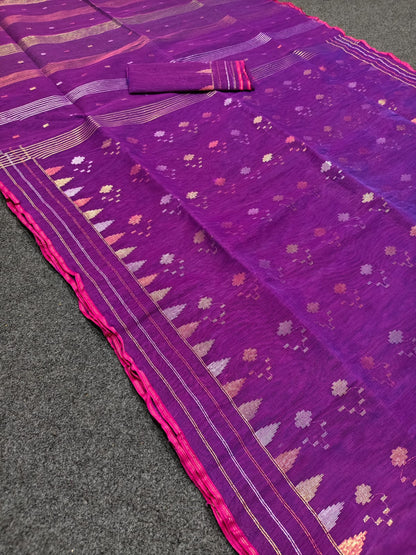 Jamil | half silk Jamdani