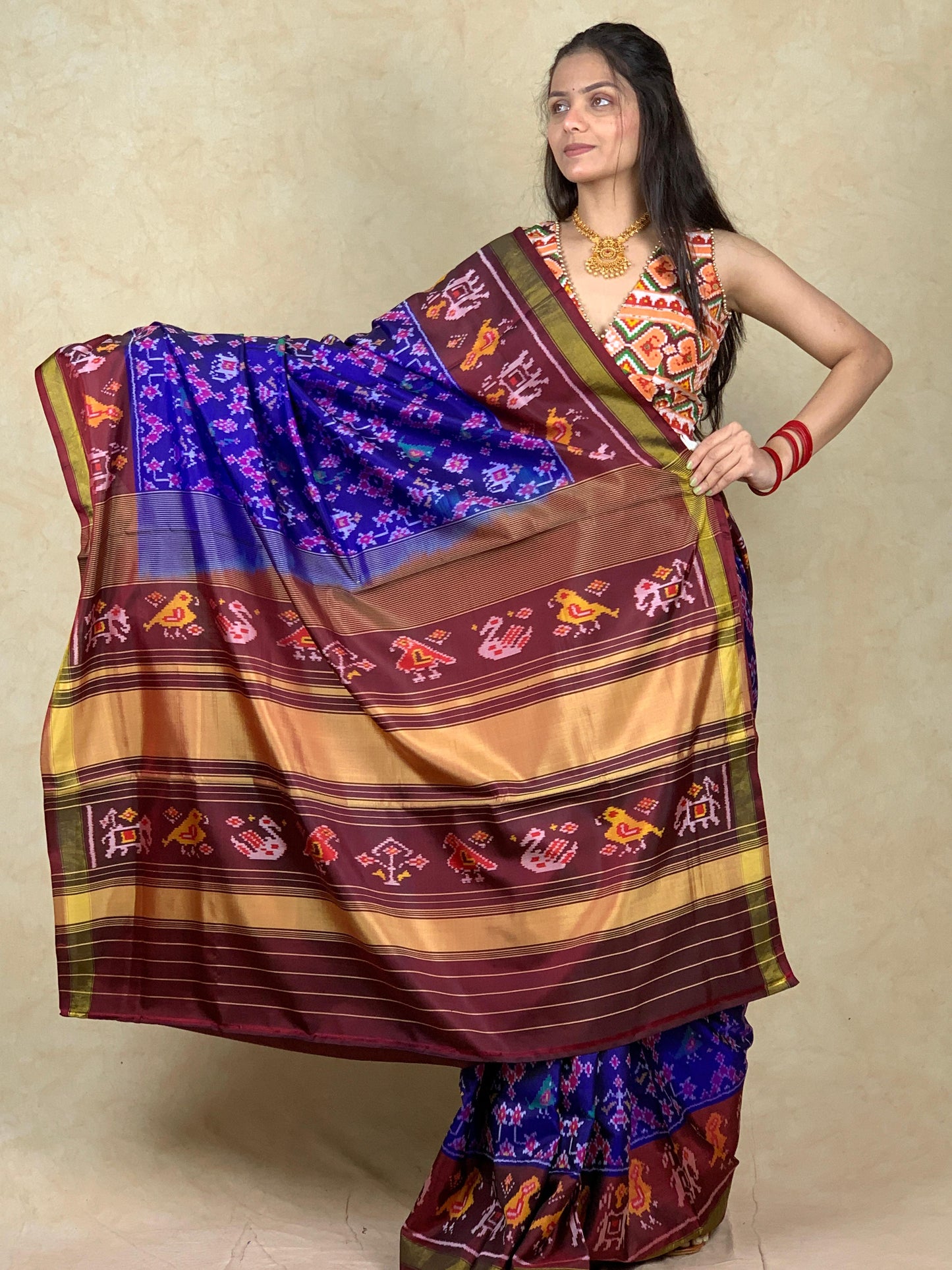 Palak | Single Ikat Patola saree