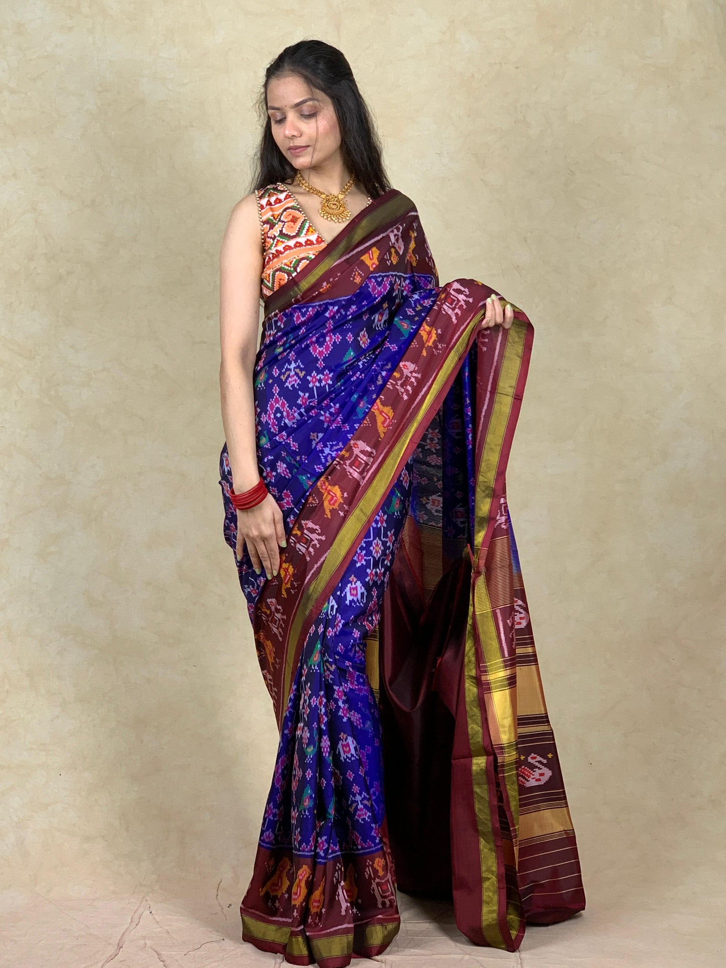 Palak | Single Ikat Patola saree
