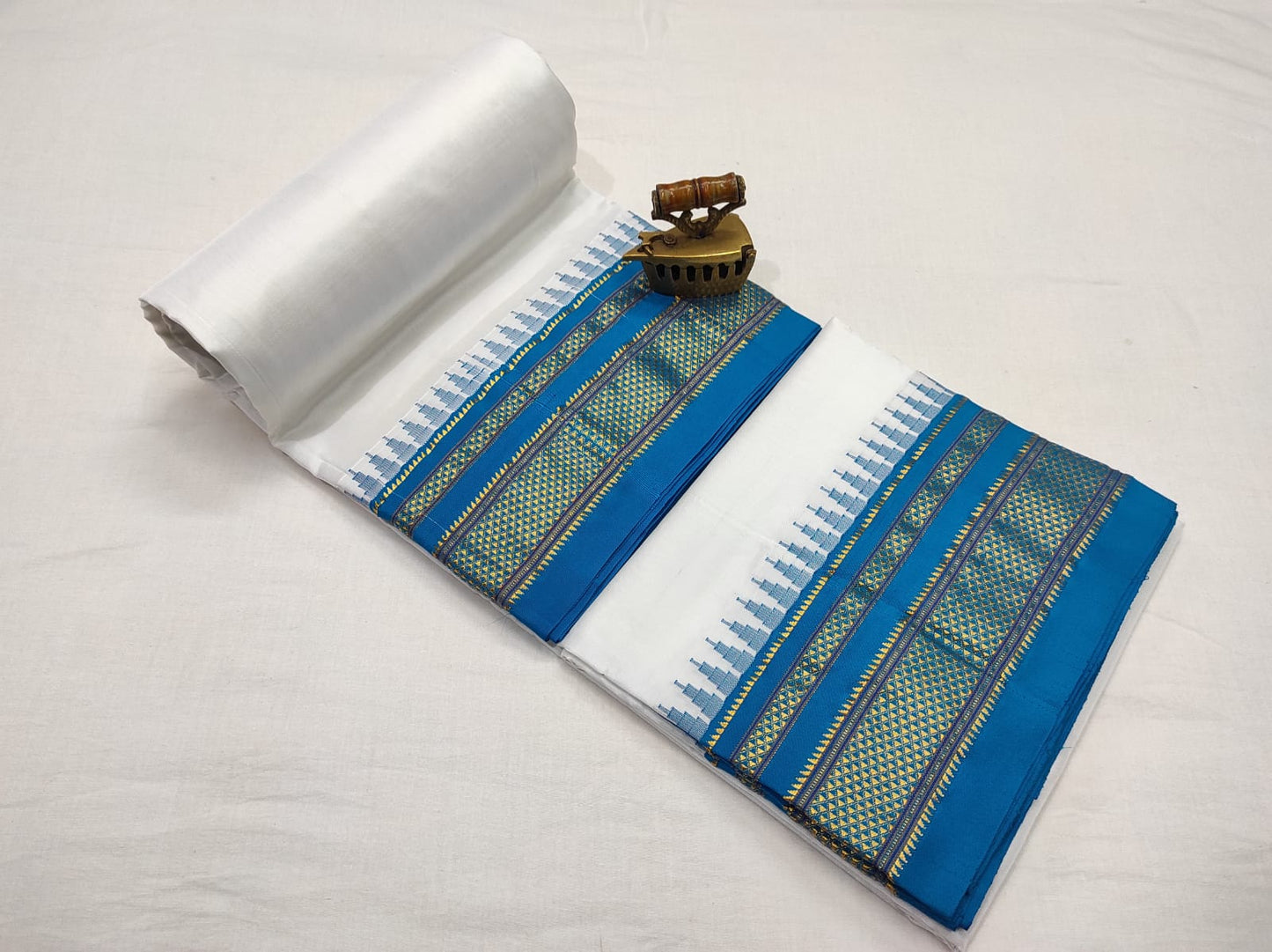 White Ilkal Sarees in pure silk