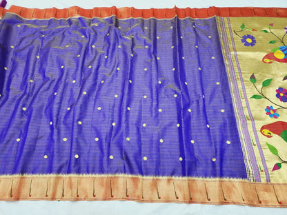 Single muniya Pure silk paithani