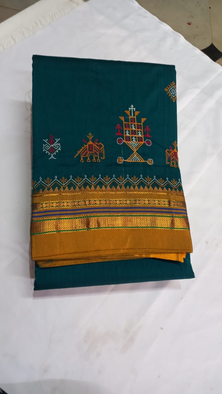 Kasuti work saree