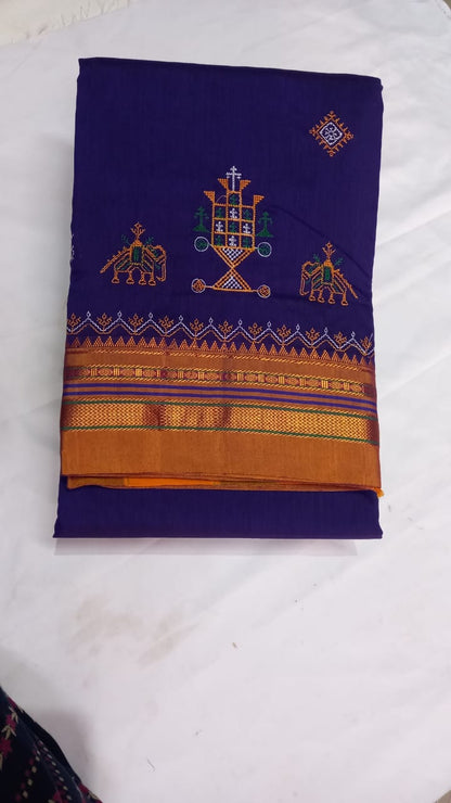 Kasuti work saree