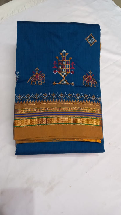 Kasuti work saree