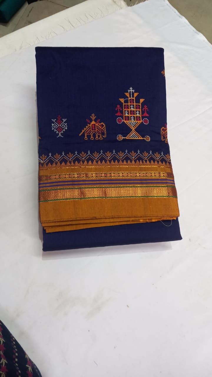 Kasuti work saree