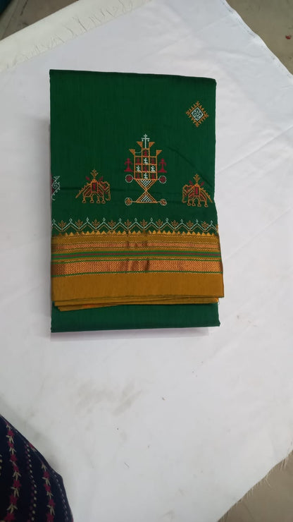 Kasuti work saree