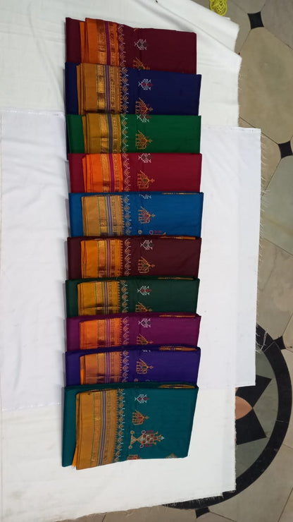 Kasuti work saree