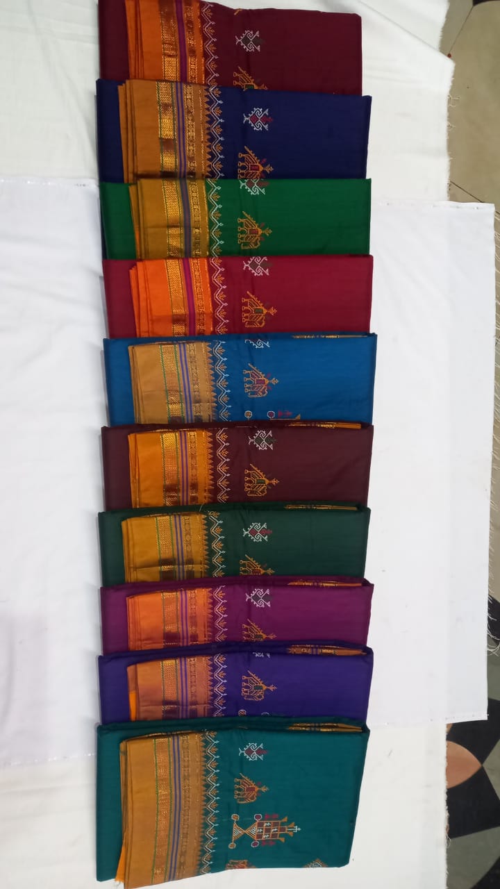 Kasuti work saree