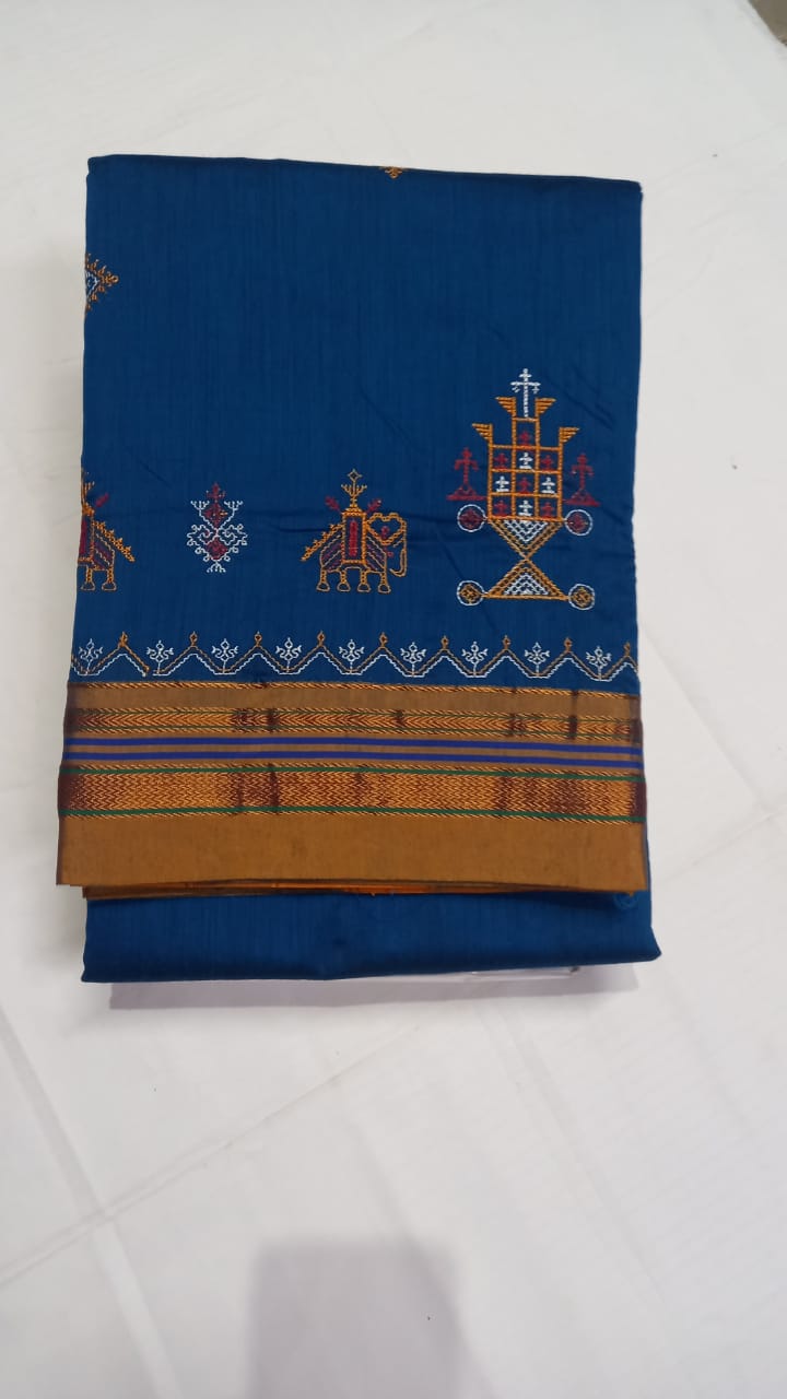 Kasuti work saree