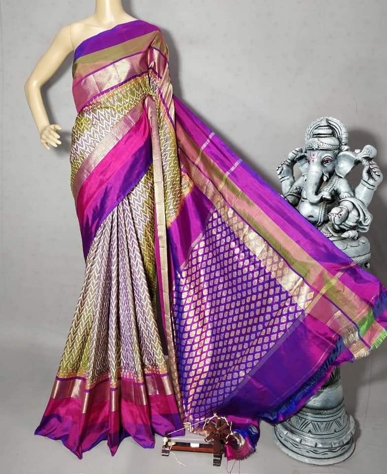 Ibha | pure silk ikkat weave sarees