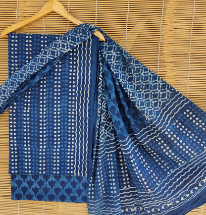 Teena | hand block printed cotton suits with cotton duptta