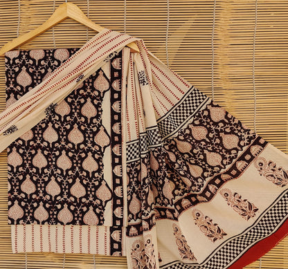 Teena | hand block printed cotton suits with cotton duptta