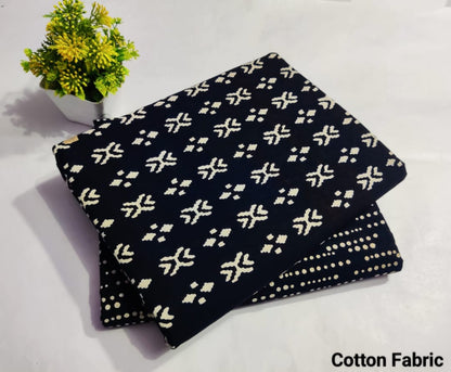 Fir Leaf | Cotton block printed fabric sets in Leaf print